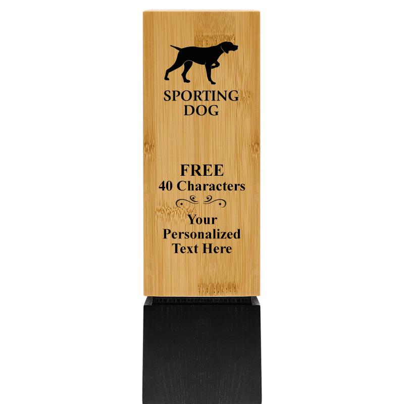 9.5" SUSTAINABLE WOOD TROPHY