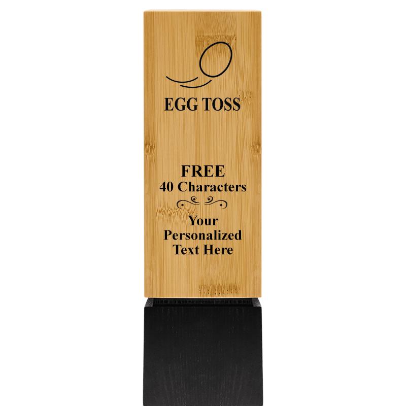 9.5" SUSTAINABLE WOOD TROPHY