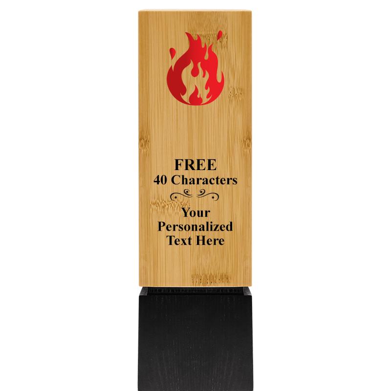 9.5" SUSTAINABLE WOOD TROPHY