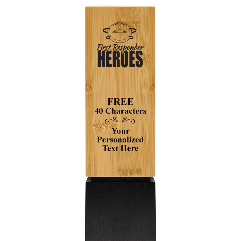 9.5" SUSTAINABLE WOOD TROPHY