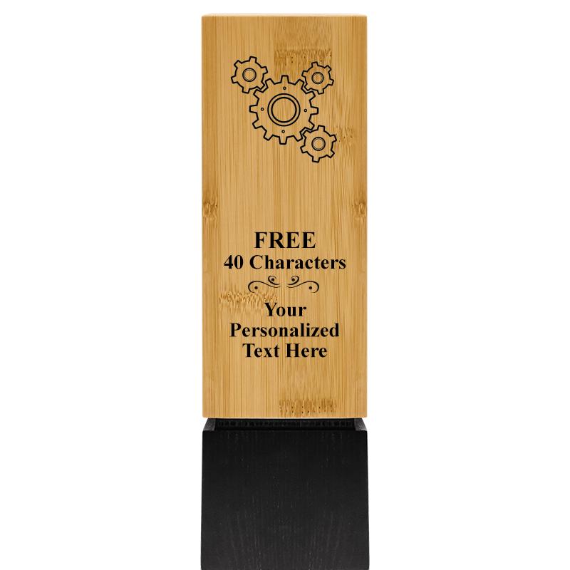 9.5" SUSTAINABLE WOOD TROPHY