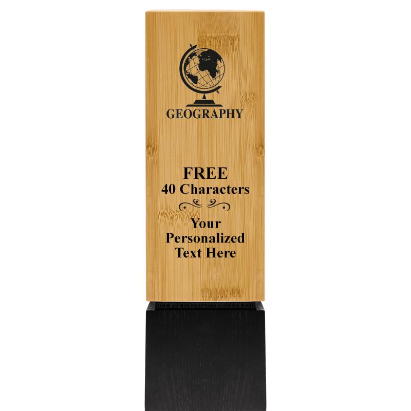 9.5" SUSTAINABLE WOOD TROPHY