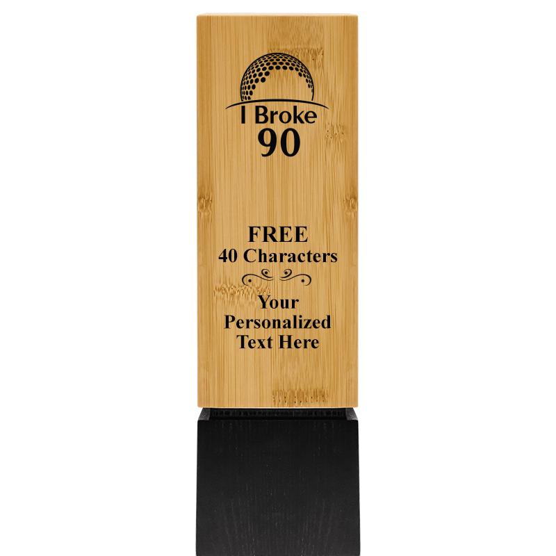 9.5" SUSTAINABLE WOOD TROPHY