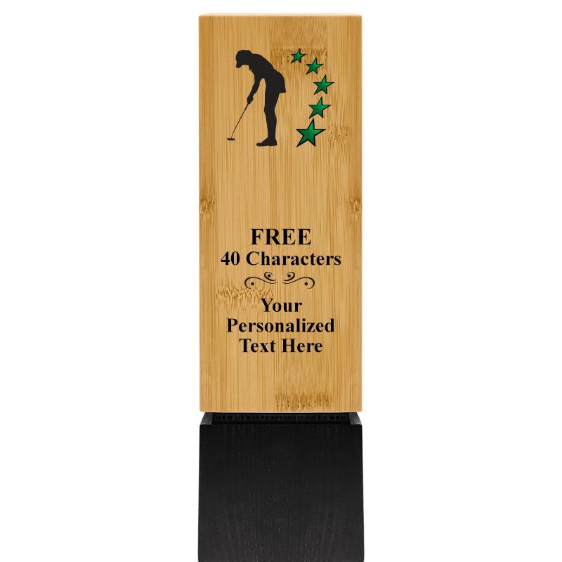 9.5" SUSTAINABLE WOOD TROPHY