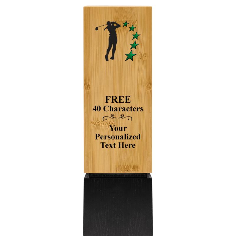 9.5" SUSTAINABLE WOOD TROPHY