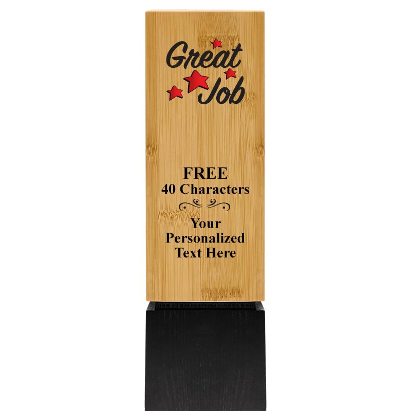 9.5" SUSTAINABLE WOOD TROPHY