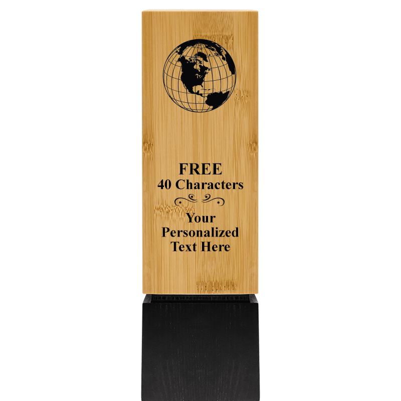 9.5" SUSTAINABLE WOOD TROPHY