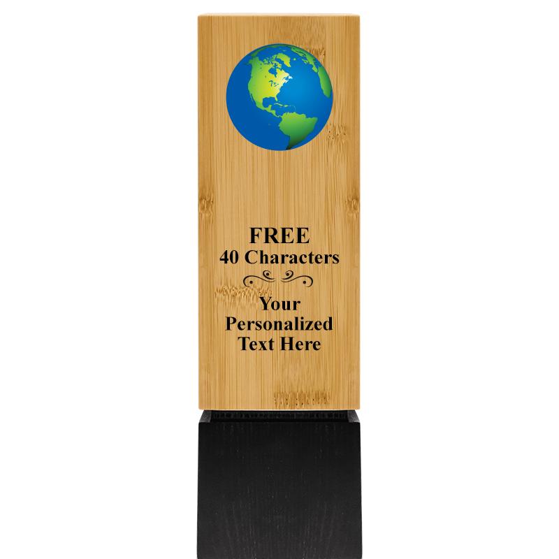 9.5" SUSTAINABLE WOOD TROPHY