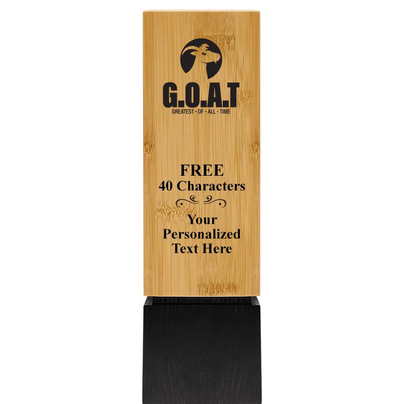 9.5" SUSTAINABLE WOOD TROPHY