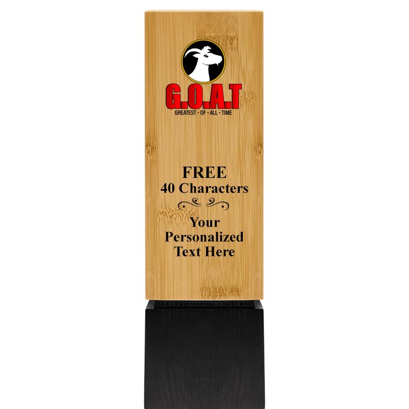 9.5" SUSTAINABLE WOOD TROPHY