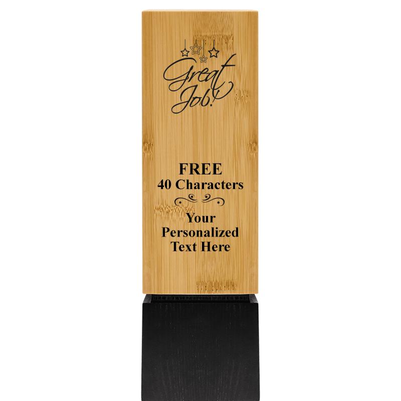 9.5" SUSTAINABLE WOOD TROPHY