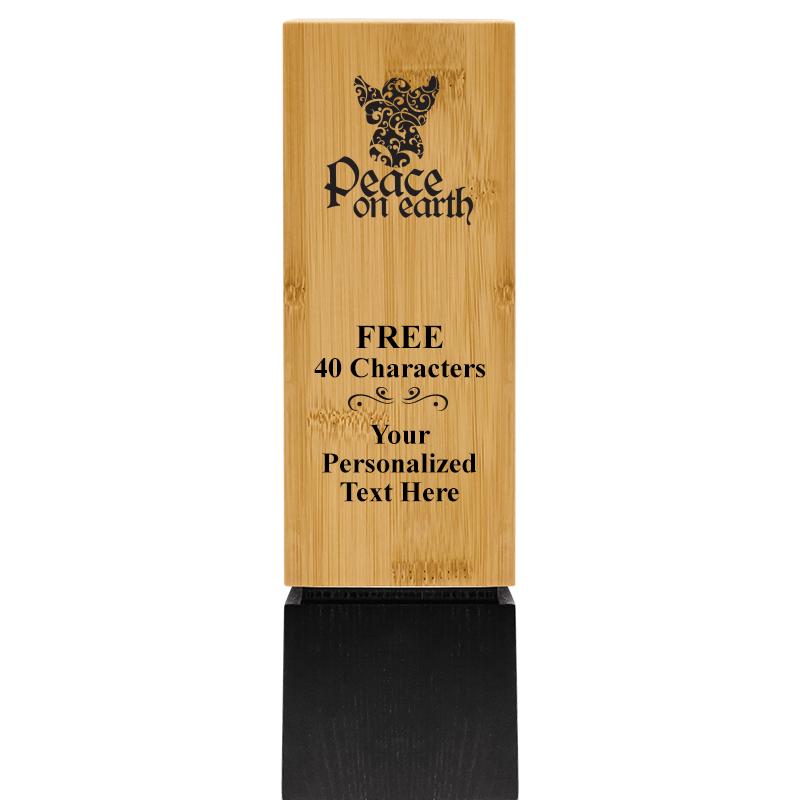 9.5" SUSTAINABLE WOOD TROPHY