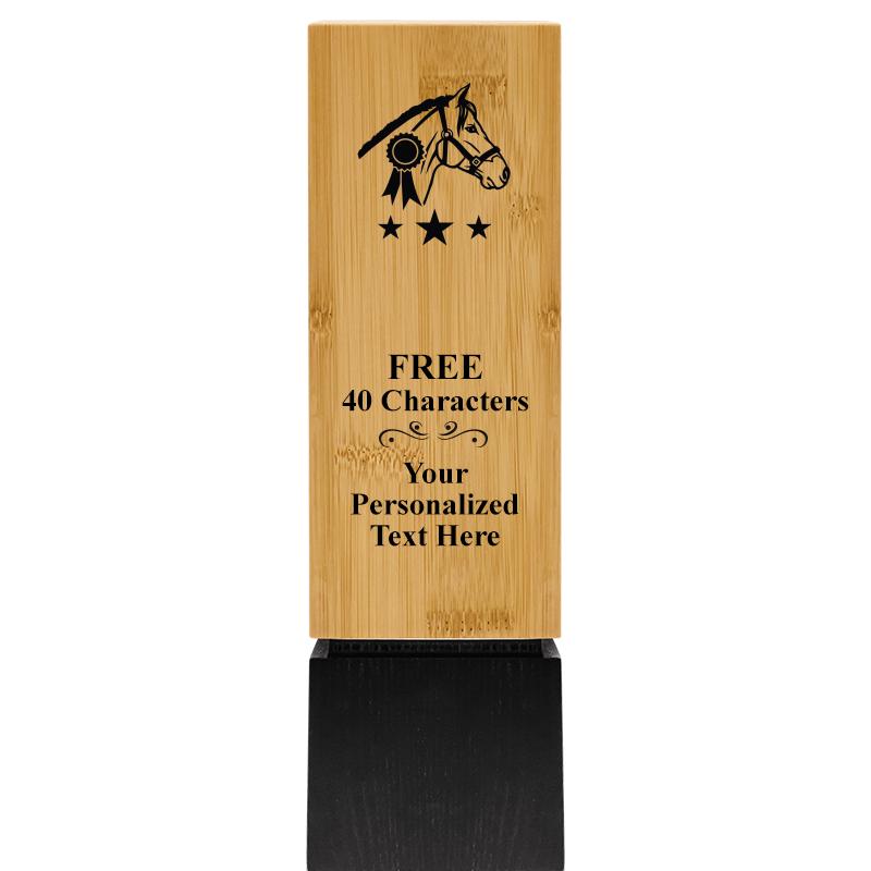 9.5" SUSTAINABLE WOOD TROPHY