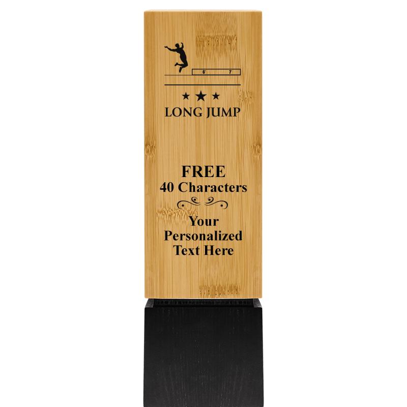 9.5" SUSTAINABLE WOOD TROPHY