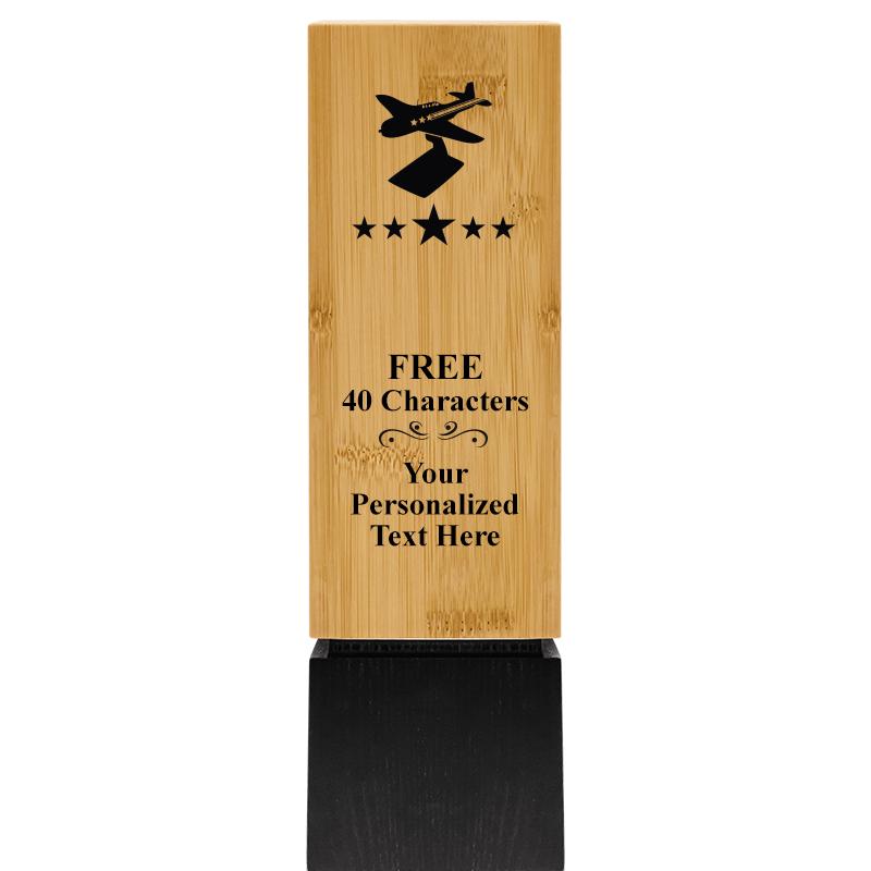 9.5" SUSTAINABLE WOOD TROPHY