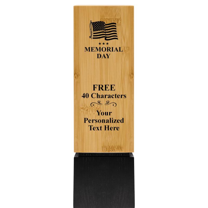 9.5" SUSTAINABLE WOOD TROPHY