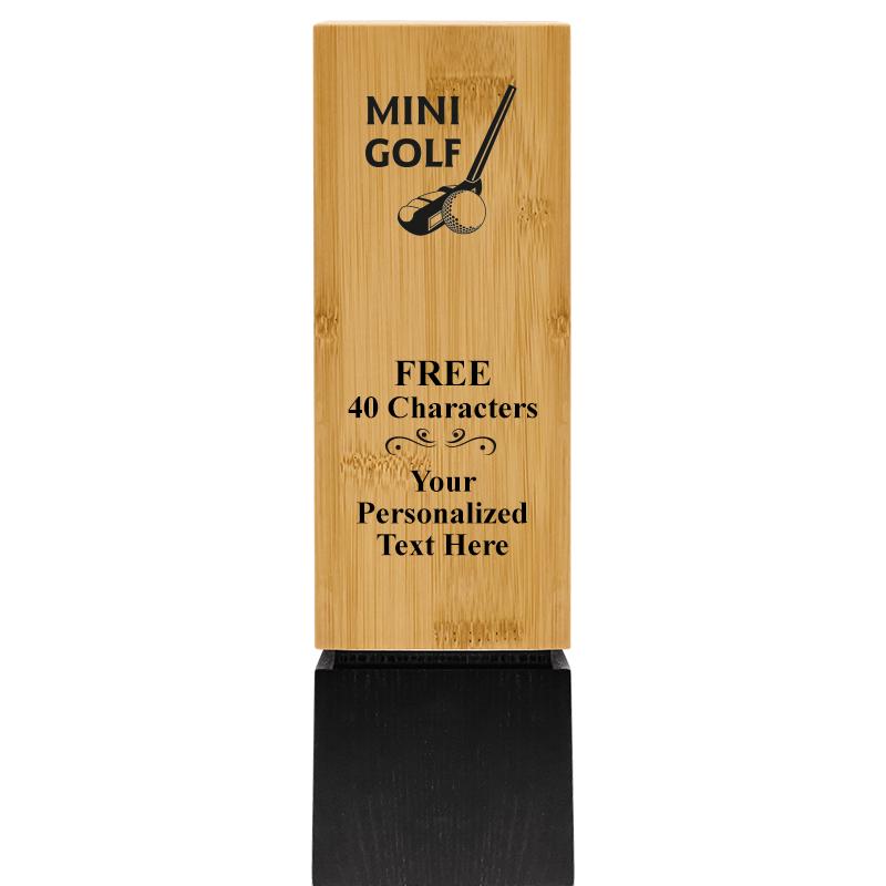 9.5" SUSTAINABLE WOOD TROPHY