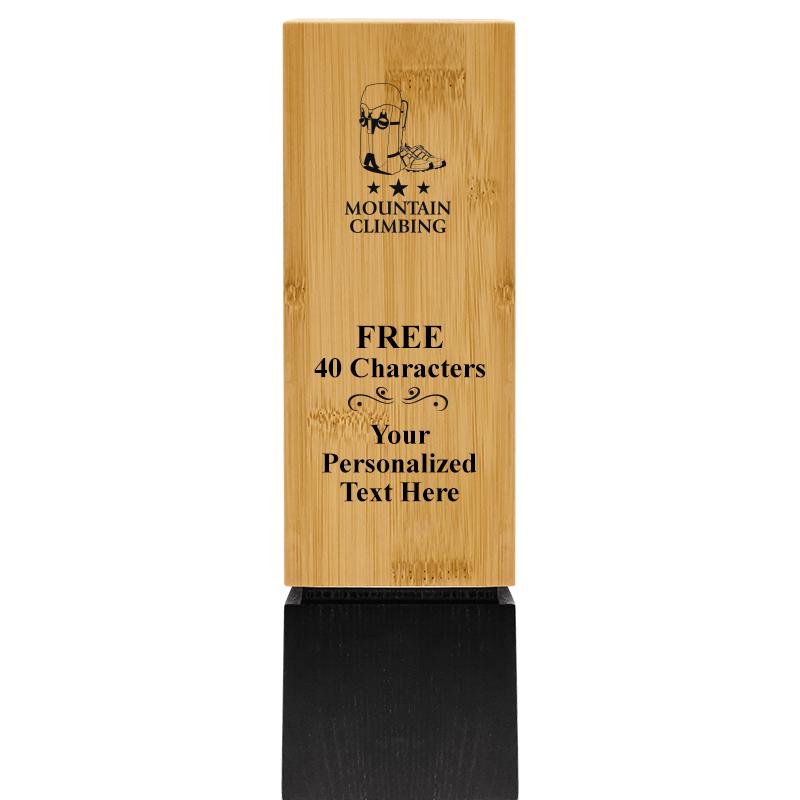 9.5" SUSTAINABLE WOOD TROPHY