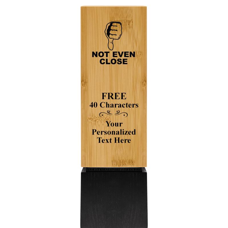 9.5" SUSTAINABLE WOOD TROPHY