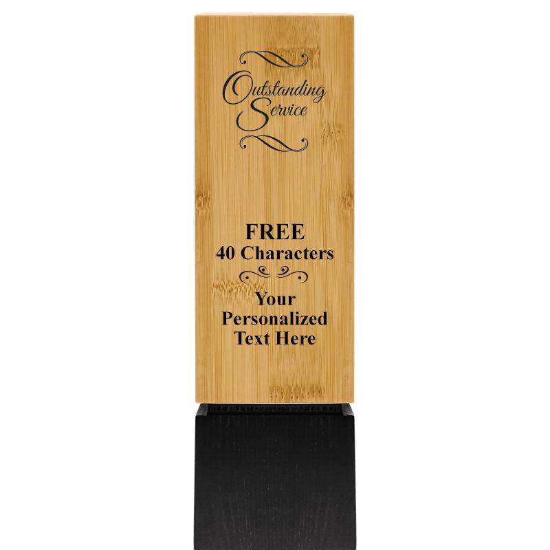 9.5" SUSTAINABLE WOOD TROPHY