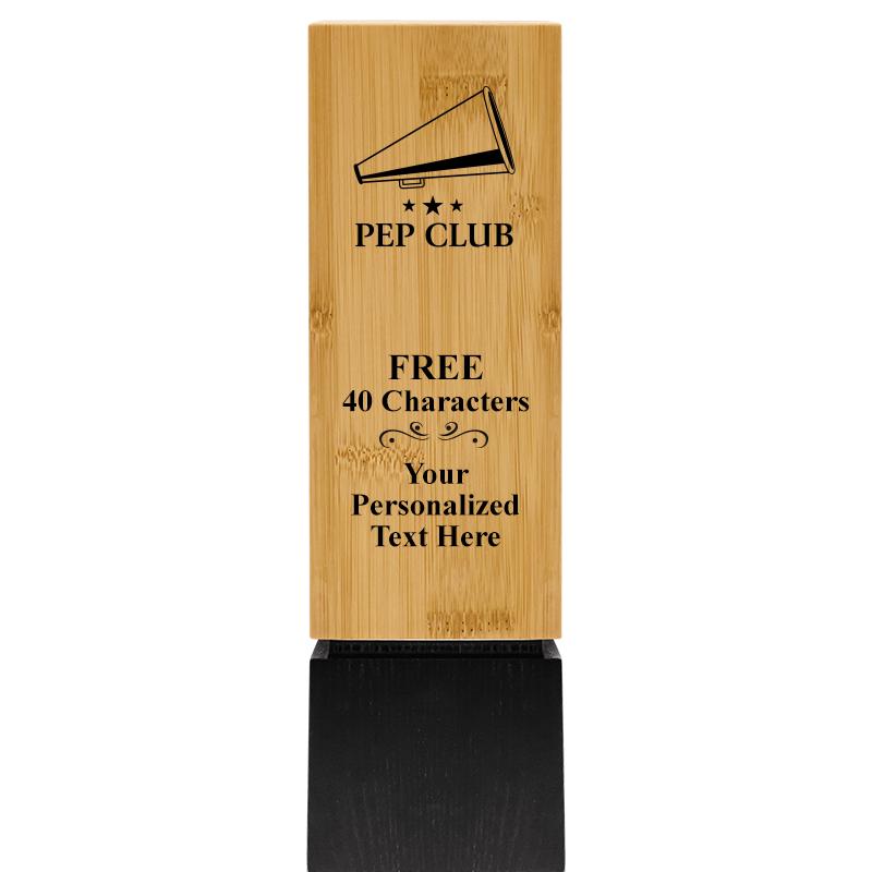 9.5" SUSTAINABLE WOOD TROPHY