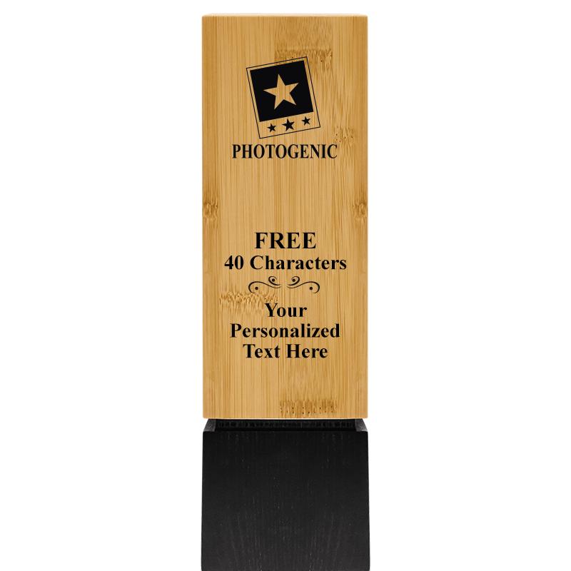 9.5" SUSTAINABLE WOOD TROPHY