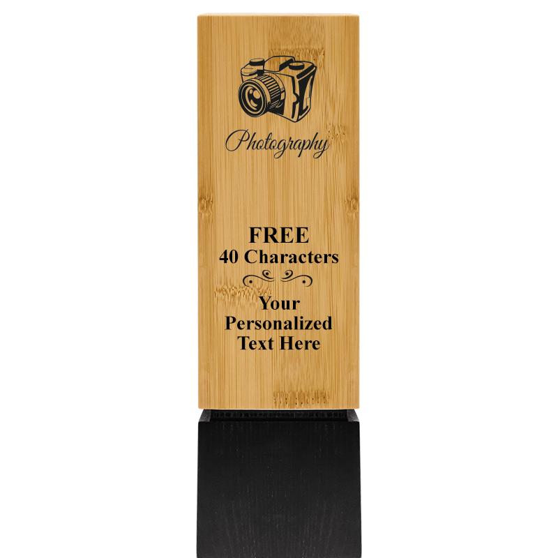 9.5" SUSTAINABLE WOOD TROPHY