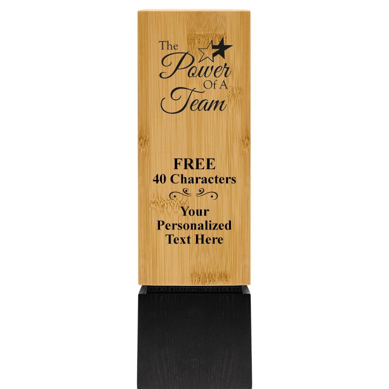 9.5" SUSTAINABLE WOOD TROPHY