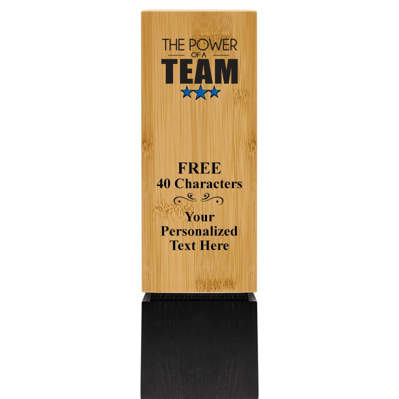 9.5" SUSTAINABLE WOOD TROPHY