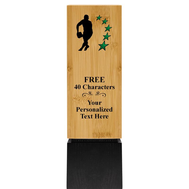 9.5" SUSTAINABLE WOOD TROPHY