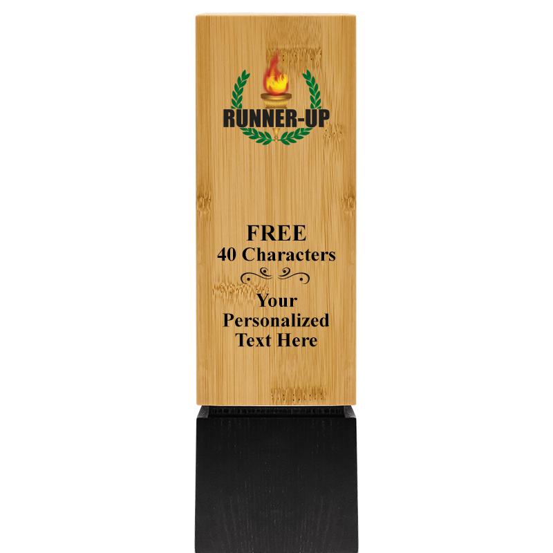 9.5" SUSTAINABLE WOOD TROPHY