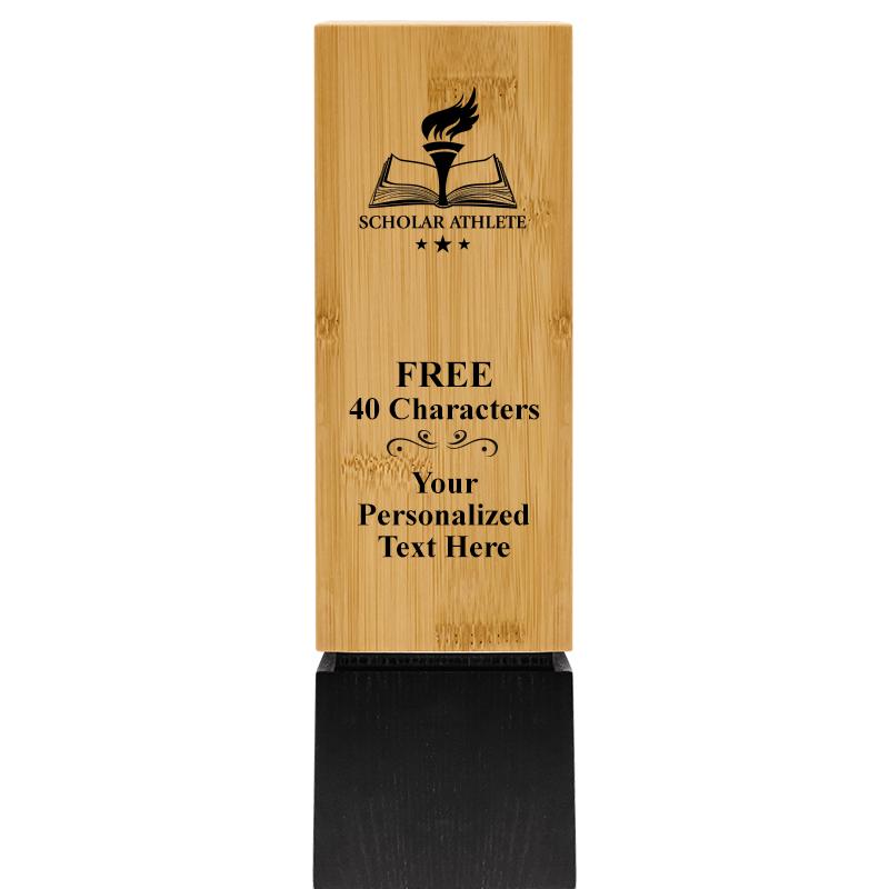 9.5" SUSTAINABLE WOOD TROPHY