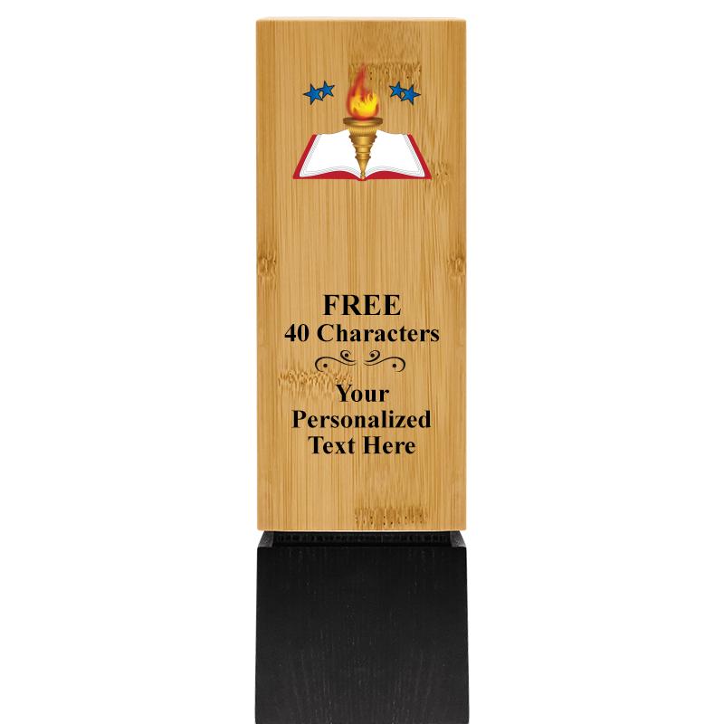 9.5" SUSTAINABLE WOOD TROPHY