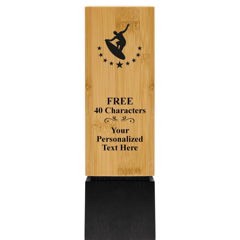 9.5" SUSTAINABLE WOOD TROPHY