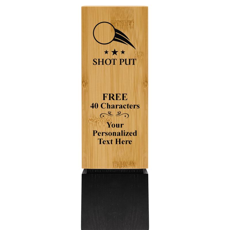 9.5" SUSTAINABLE WOOD TROPHY