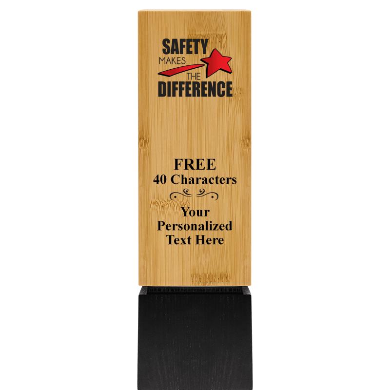 9.5" SUSTAINABLE WOOD TROPHY