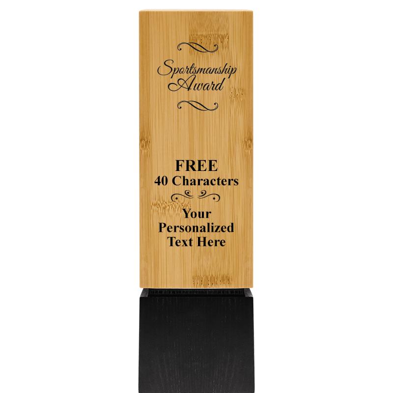 9.5" SUSTAINABLE WOOD TROPHY