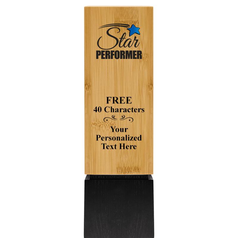 9.5" SUSTAINABLE WOOD TROPHY