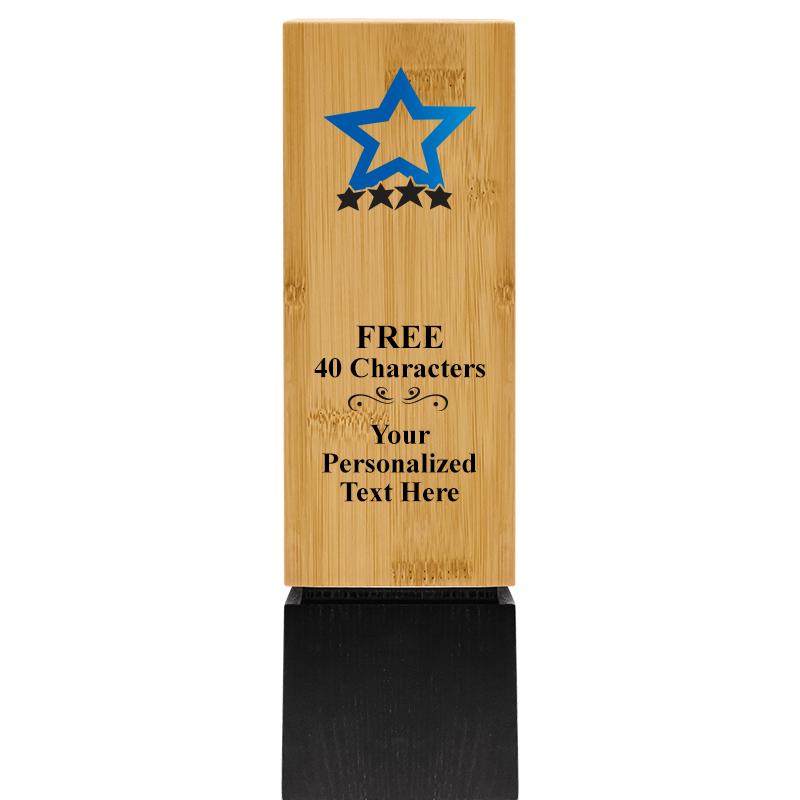 9.5" SUSTAINABLE WOOD TROPHY