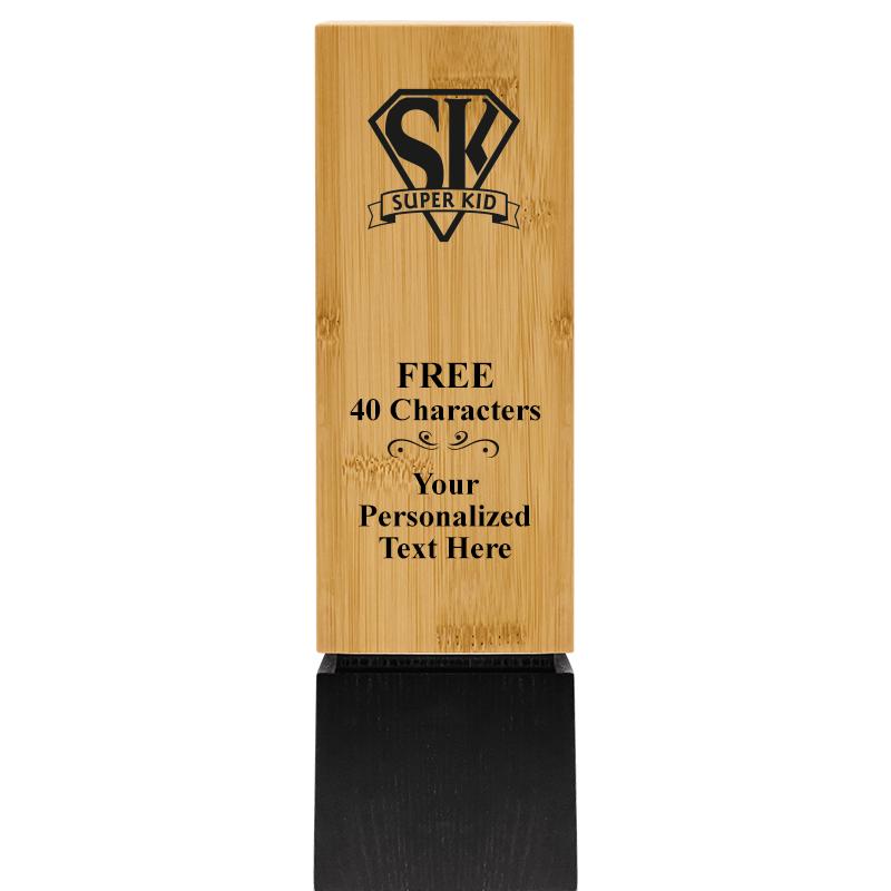 9.5" SUSTAINABLE WOOD TROPHY