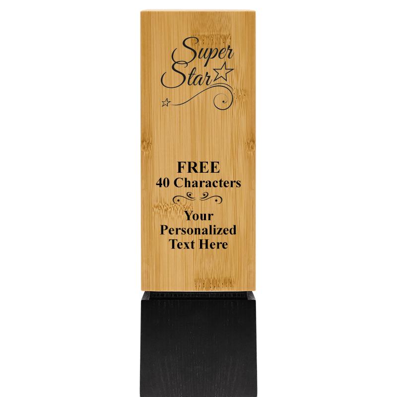 9.5" SUSTAINABLE WOOD TROPHY