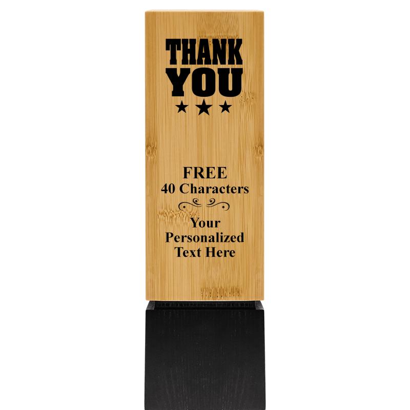 9.5" SUSTAINABLE WOOD TROPHY