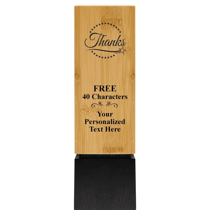 9.5" SUSTAINABLE WOOD TROPHY