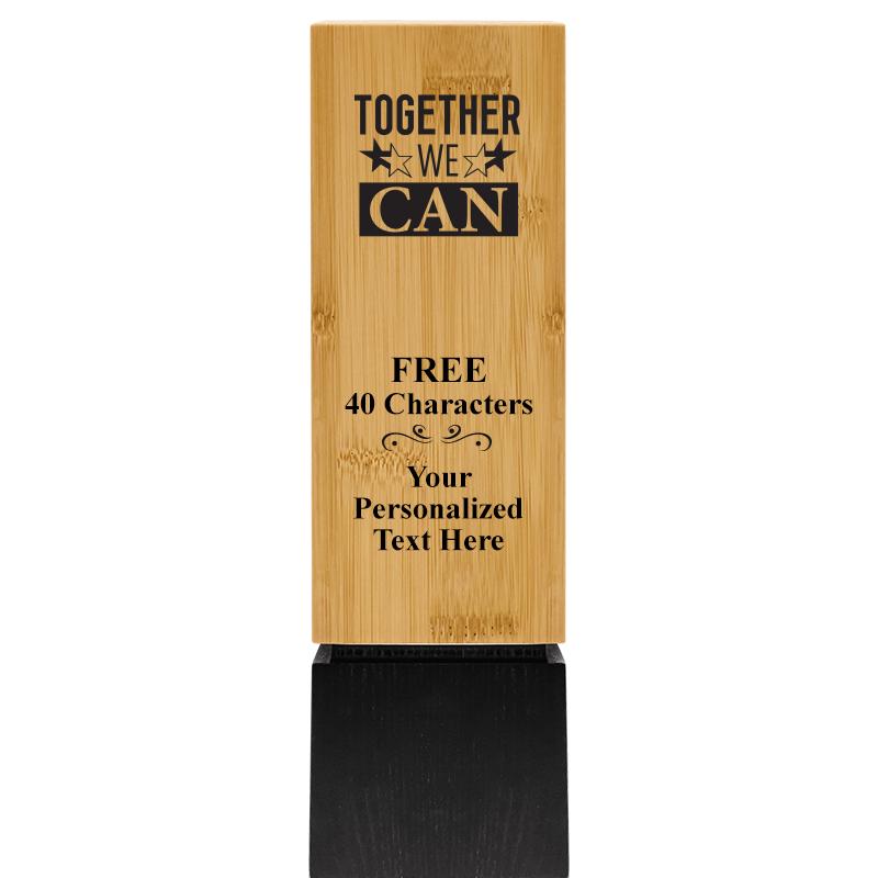 9.5" SUSTAINABLE WOOD TROPHY