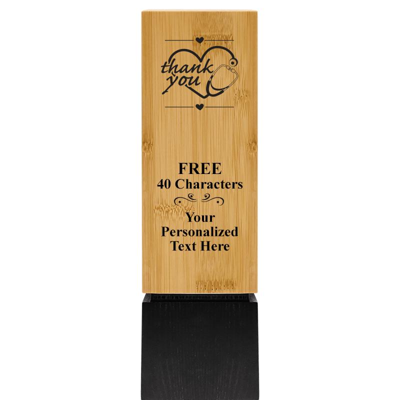 9.5" SUSTAINABLE WOOD TROPHY