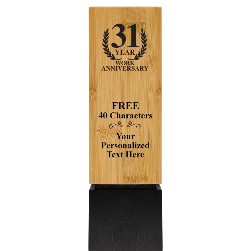 9.5" SUSTAINABLE WOOD TROPHY