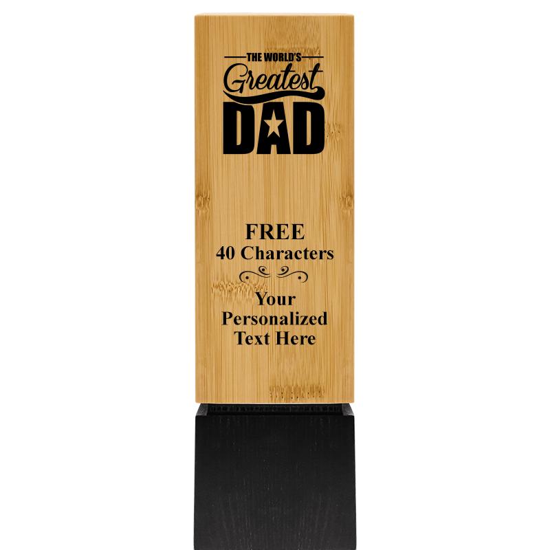 9.5" SUSTAINABLE WOOD TROPHY