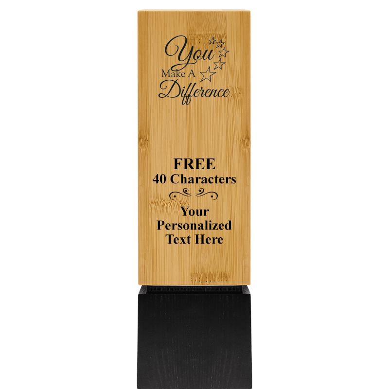 9.5" SUSTAINABLE WOOD TROPHY