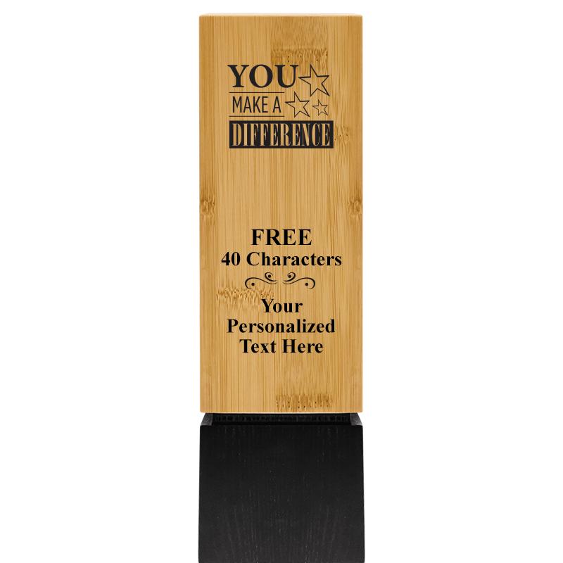 9.5" SUSTAINABLE WOOD TROPHY