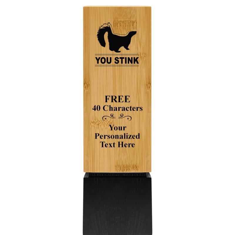 9.5" SUSTAINABLE WOOD TROPHY